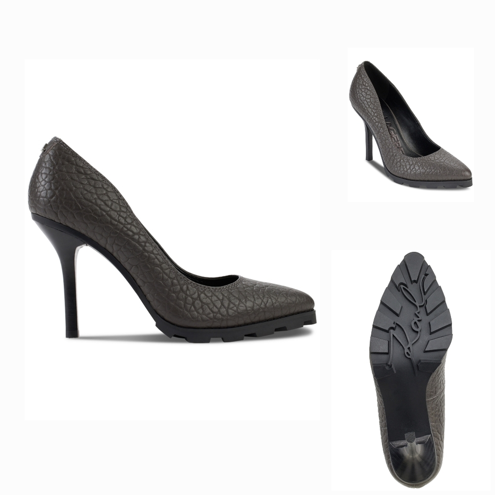 Karl Lagerfeld Unique Iron Grey High Heel Pumps